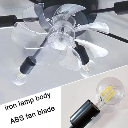 Decorbites™ Industrieller Deckenventilator mit Fernbedienung und LED-Lichtern