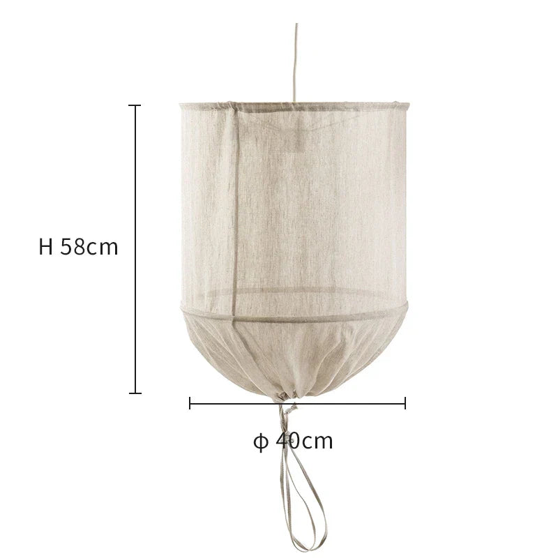 Decorbites™ Leinenstoff-Hängeleuchte: Elegante Boho-Stoff-Leuchter für Zuhause, Restaurant, Hotel