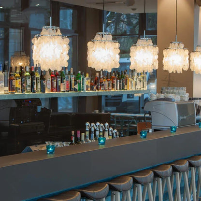 Decorbites™ Äolische Glocken Muschel-Lüster für mediterranes Wohnzimmer, Geschäft, Bar und Restaurant