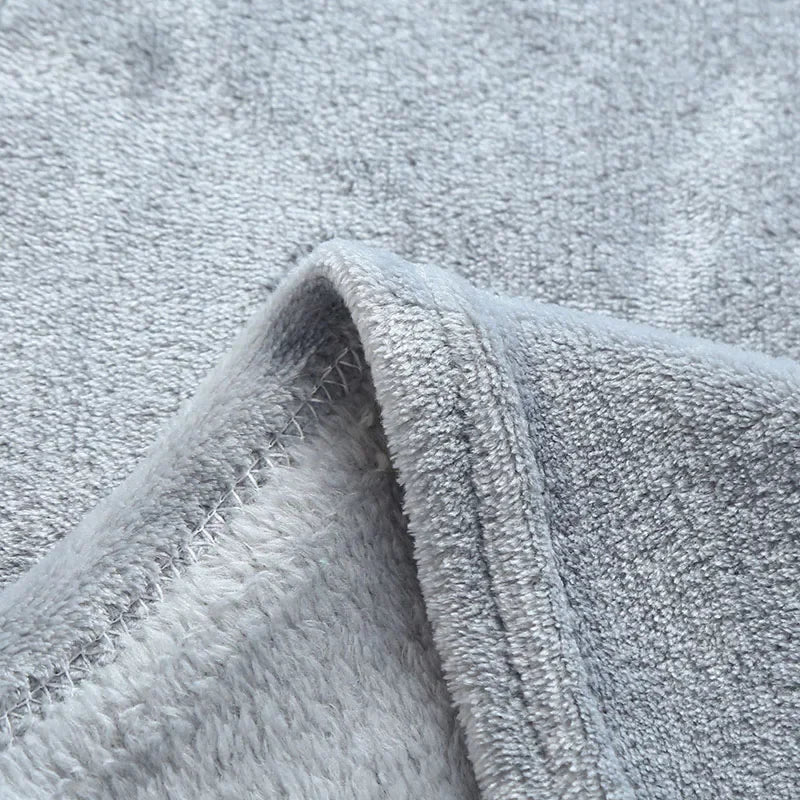 DecorBites™ Cozy Flannel Warm Blanket: Soft Plush Coral Fleece Bed Cover & Shawl