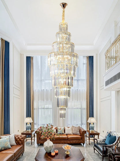 Decorbites™ Kristallanhänger-Lüster für Hotel-Lobby – Luxuriöses Hohl-Design – Nordischer Villenstil