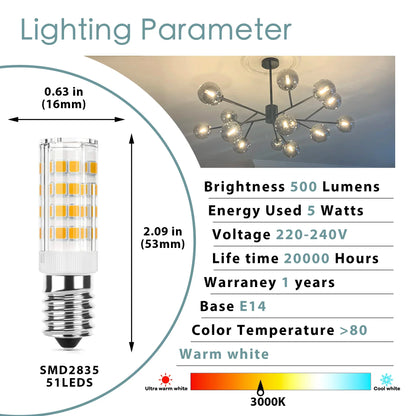 DecorBites™ G9 LED Corn Bulb 3W 5W 220V 3000K 6000K Silica Gel SMD2835 Chandelier Light