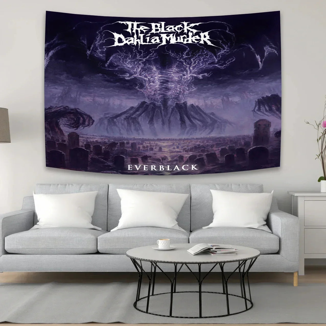 DecorBites™ Black Dahlia Murder Metal Band Tapestry: Rock Music Poster for Studio Bar