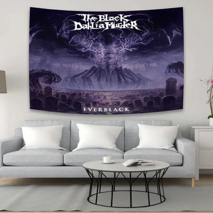 DecorBites™ Black Dahlia Murder Metal Band Tapestry: Rock Music Poster for Studio Bar