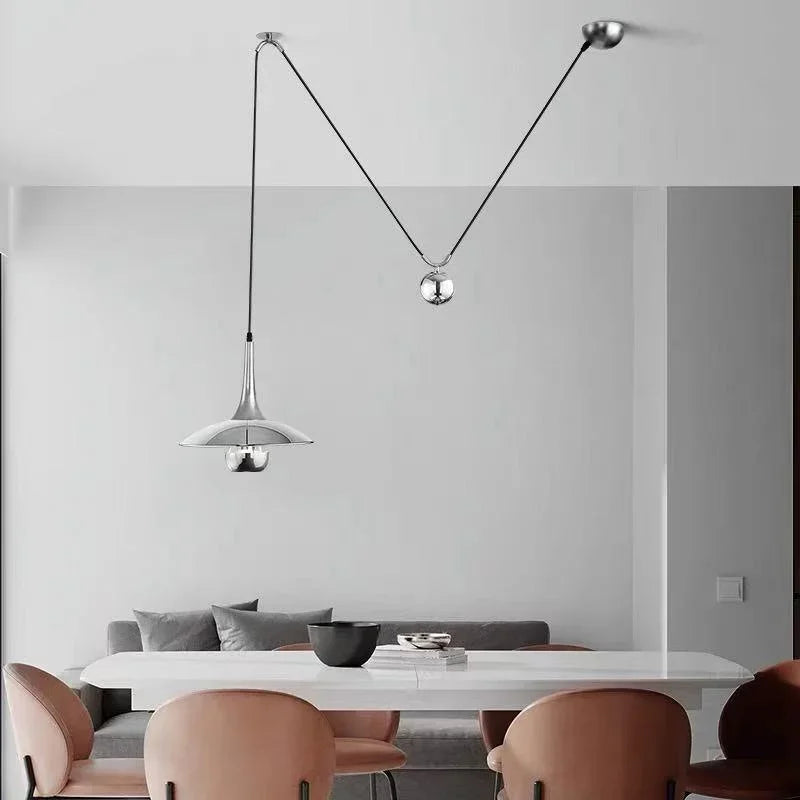 Postmodern Adjustable Metal Pendant Light