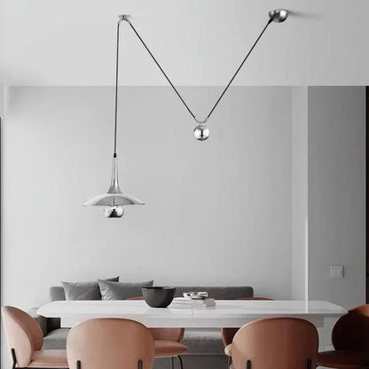 Postmodern Adjustable Metal Pendant Light