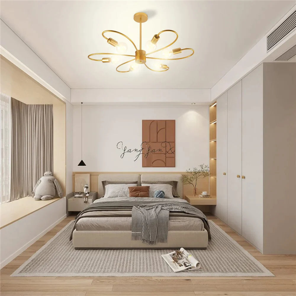 Art Deco LED Branches Chandelier