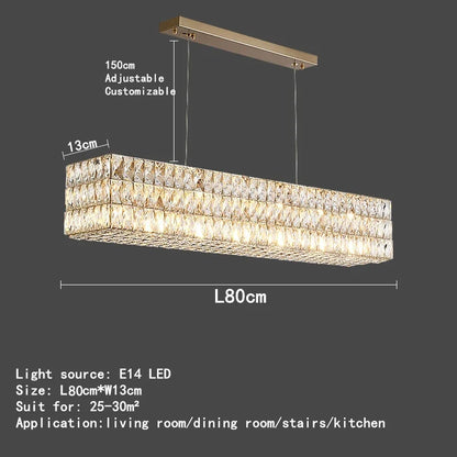 Decorbites™ K9-Kristall-Ring-Anhängerleuchte: Deluxe LED-Innenraumdekoration für Wohnzimmer, Schlafzimmer & Restaurant