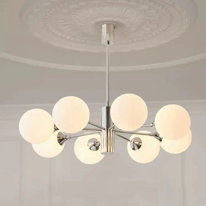 DecorBites™ Glass Ball LED Ceiling Chandelier for Home Decor & Lighting