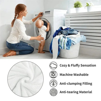 Decorbites™ Kuscheliges Hasen-Plüschdecke: Weiche gestreifte warme Sofawurfdecke, saugfähige atmungsaktive Nickerchen-Decke