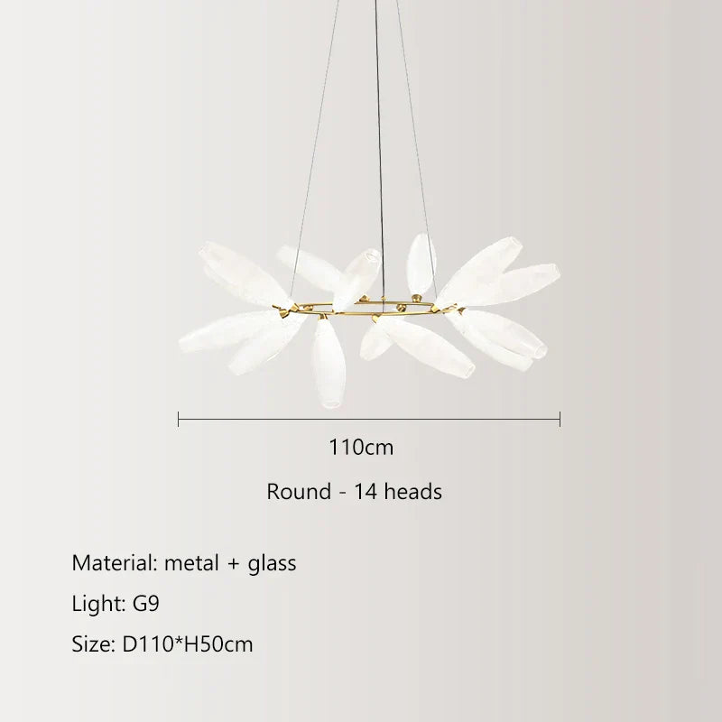 Decorbites™ Elegante Glas-LED-Hängeleuchte für Wohnzimmer, Esszimmer, Schlafzimmer, Bar – Nordisches minimalistisches Design
