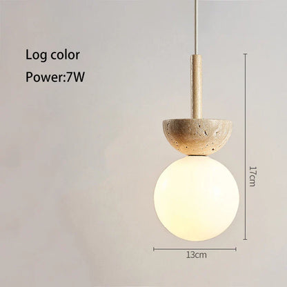 DecorBites™ Cream Style Led Pendant Lamp for Bedroom Decor