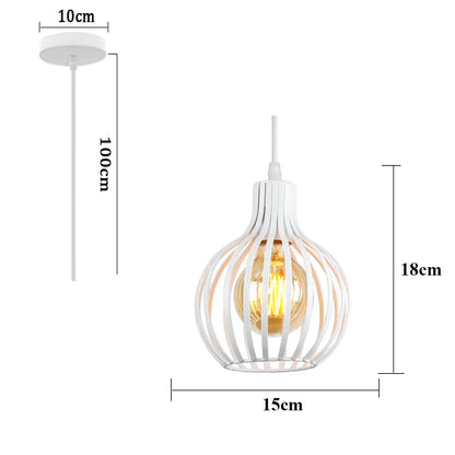 Decorbites™ Industrieller Käfig-LED-Hängeleuchte für moderne Vintage-Kronleuchter im Wohnzimmer