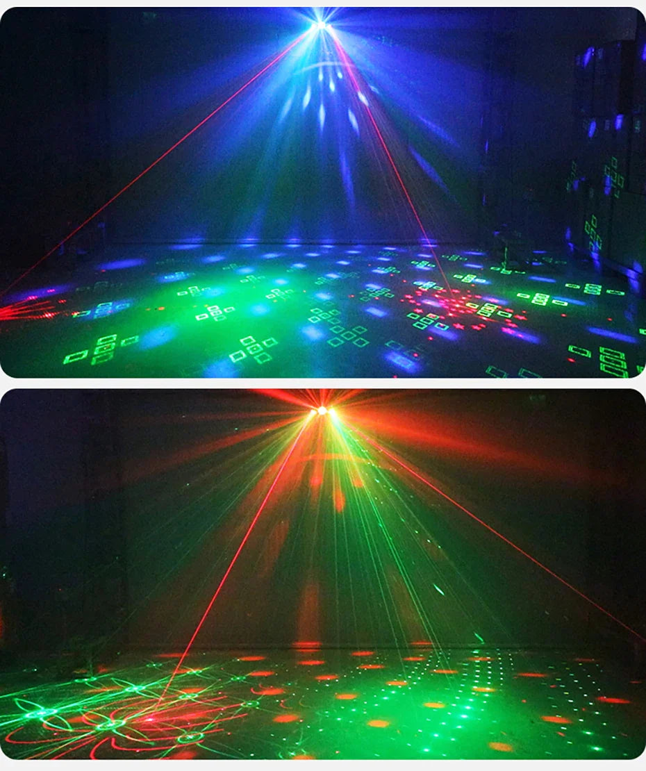 Decorbites™ Disco-Laserlicht-Projektor LED-Magieball-Stroboskop für Weihnachten Hochzeit Bühnen-Effekt