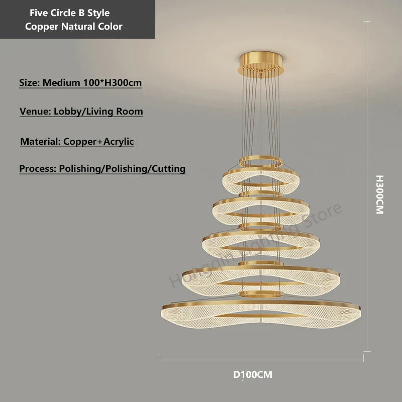 Decorbites™ Acryl Wohnzimmer Kronleuchter Pendellampe LED Hängelampe