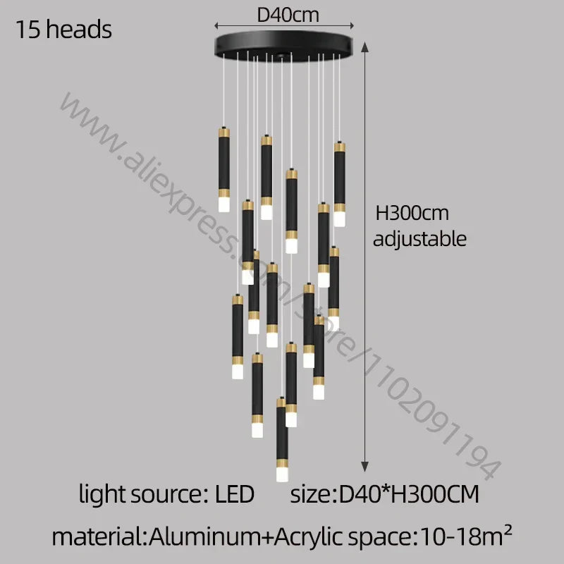 Decorbites™ LED-Kronleuchter: Modernes nordisches Acryl-Luxusbeleuchtung für die Hausdekoration