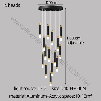 Decorbites™ LED-Kronleuchter: Modernes nordisches Acryl-Luxusbeleuchtung für die Hausdekoration