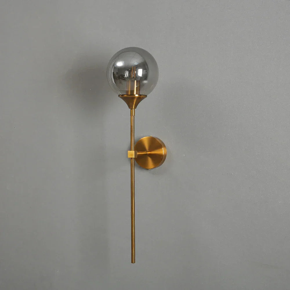 Decorbites™ Goldene Glas-Kugel-LED-Wandleuchten mit Touch-Schalter, modernes nordisches Dekor-Beleuchtung