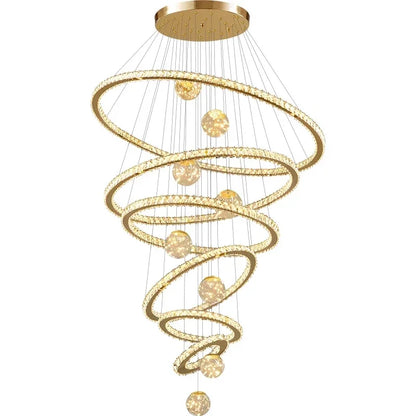 Decorbites™ Kristall-LED-Kronleuchter: Moderne Pendelleuchten für das Wohnzimmer, Glasglobus-Hängeleuchte