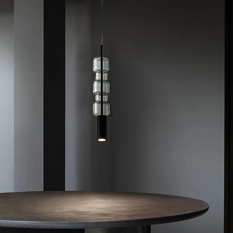 Decorbites™ Zylindrische Glas-Pendantleuchte: Modernes, nordisches Design für Wohnzimmer, Restaurant, Küche