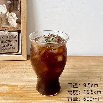 Decorbites™ Glas Café-Kaffeetasse Wasserglas Eiskaffee Americano Saftglas