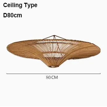 Decorbites™ Handgefertigte Rattan-Hängeleuchte für Esszimmer, Wohnzimmer, Schlafzimmer, Hotel