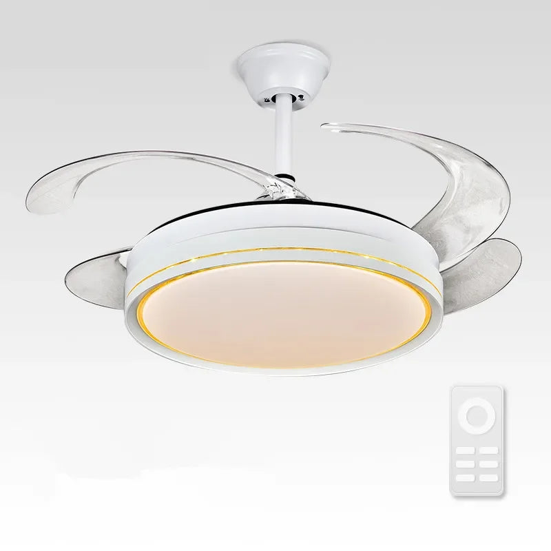 Decorbites™ LED-Deckenventilatoren mit Dekoration und Fernbedienung für Wohnzimmer, Schlafzimmer, Esszimmer