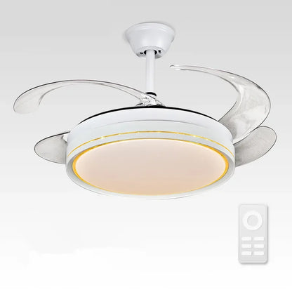 Decorbites™ LED-Deckenventilatoren mit Dekoration und Fernbedienung für Wohnzimmer, Schlafzimmer, Esszimmer