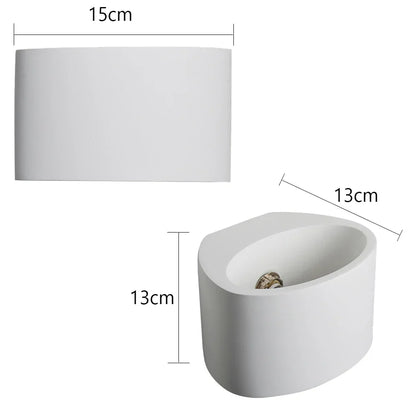 Decorbites™ Gipskarton-LED-Wandleuchte 5W Wandlampen Moderne Innenbeleuchtung Schlafzimmer Wohnzimmer