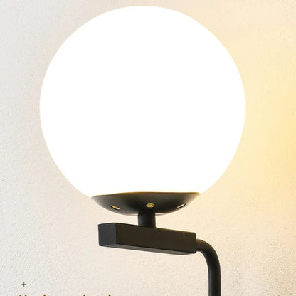 Decorbites™ Glas-Kugel-LED-Wandleuchte Moderne Wandlampe Nachttischleuchte Vintage-Loft Gold Schwarz