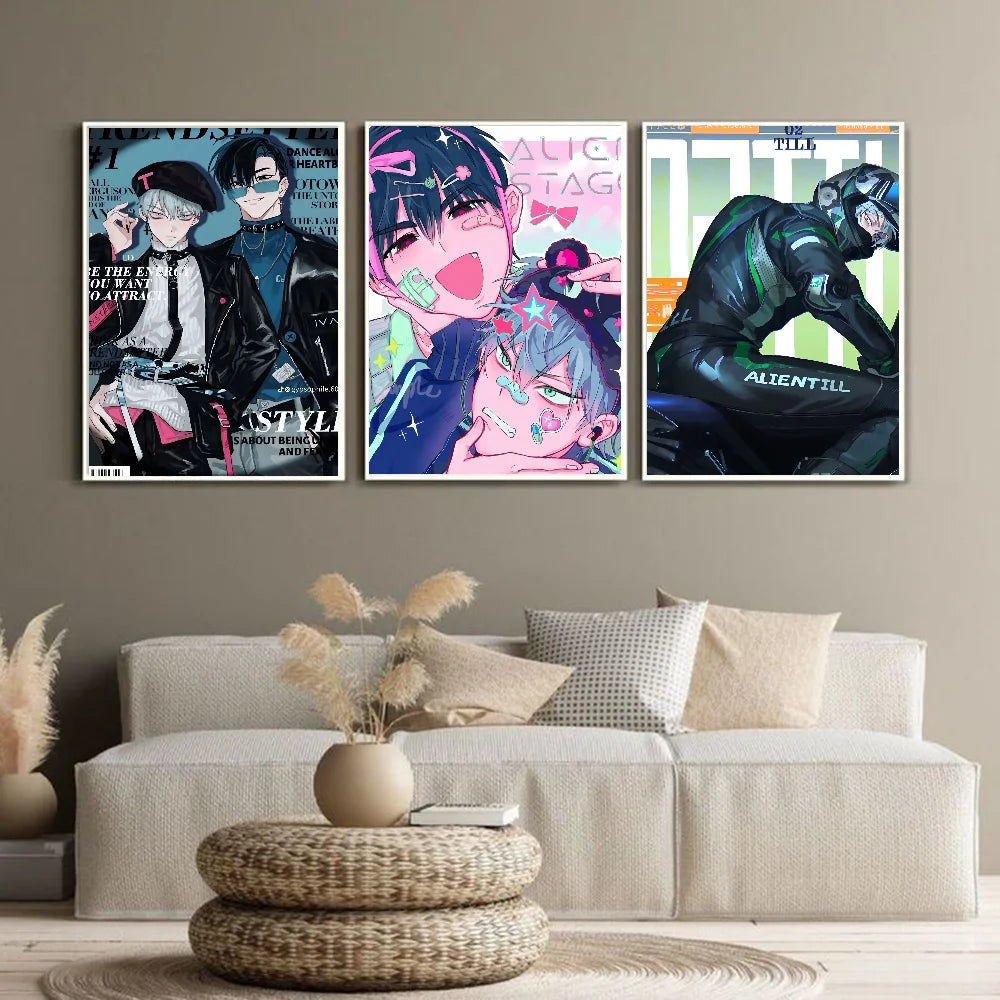 Alien Stage Anime Ivan Till Anime Poster Waterproof Wall Art High Quality Print Posters For Living Bedroom Retro Room Decor Gift