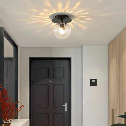DecorBites™ Gold Ball Glass Ceiling Lamp: Modern Nordic Living Room Lights for Loft Decor
