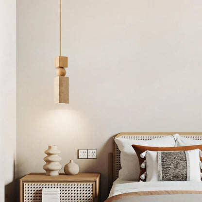 Decorbites™ LED Gelbe Travertin-Hängeleuchte für Heimdekoration und Leuchtarmaturen