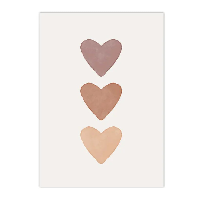 Alpaca Unicorn Rainbow Bear Heart Poster Alphabet Quotes Prints Boho Nursery Wall Art Canvas Painting Pictures Kids Room Decor