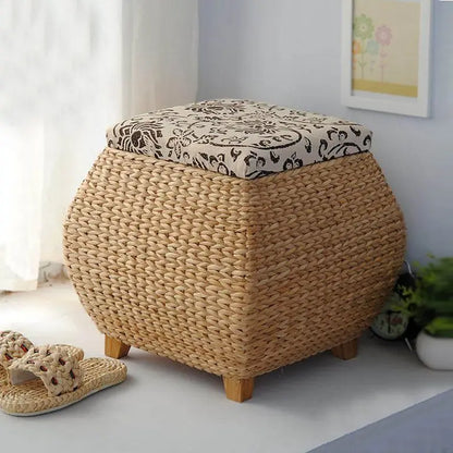 DecorBites™ 3-in-1 Storage Stool: Footrest, Shoe Organizer, and Convenient Seat