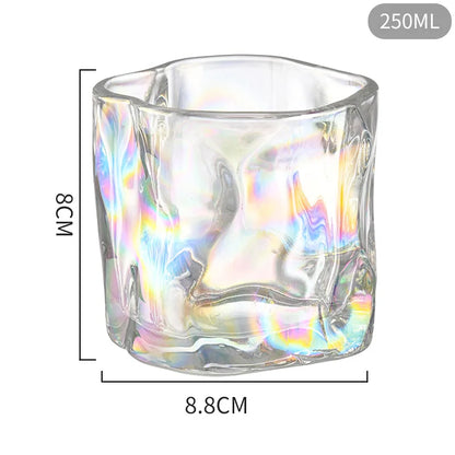 Decorbites™ Eisberg-Glasbecher - 250 ml Klar Unregelmäßige Form Kaffeetasse