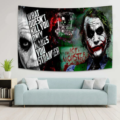 Decorbites™ Joker-Gobelin: Tarotkarten-Hippie-Wandkunst, Künstlerhaus-Dekoration
