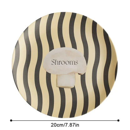 Decorbites™ Koreanischer Stil Rundes Essensgeschirr aus Bambusfaser für Desserts, Früchte und Kuchen