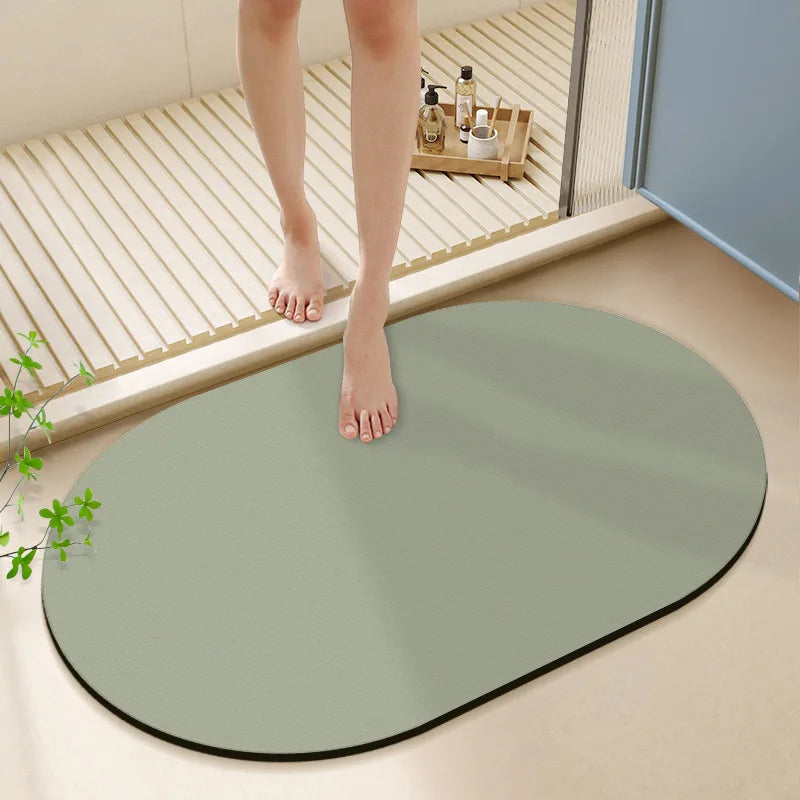 Decorbites™ Diatomeenerde-Badteppich: Super saugfähige rutschfeste Matte für Badezimmer & Toiletten
