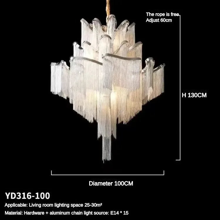 Tassel Flower Pendant Light