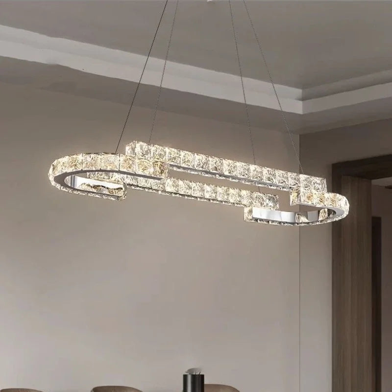 Decorbites™ Kristall-LED-Kronleuchter Anhängerleuchte Moderne Luxus-Eingangshalle Deckenlampe