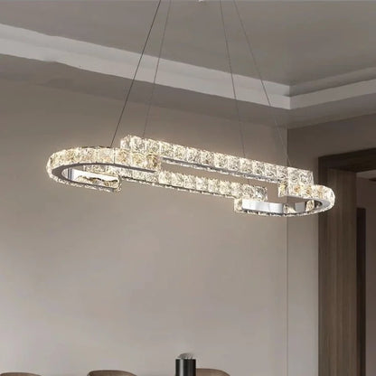 Decorbites™ Kristall-LED-Kronleuchter Anhängerleuchte Moderne Luxus-Eingangshalle Deckenlampe