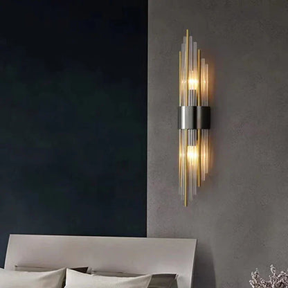 DecorBites™ Clear Crystal LED Wall Lamp Stainless Steel Sconces for Bedroom Dining Room