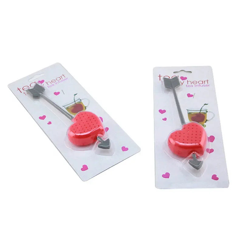 Decorbites™ Herz-Teeaufgussbehälter, Teekannen-Zubehör, ungiftiges lebensmittelechtes Plastik