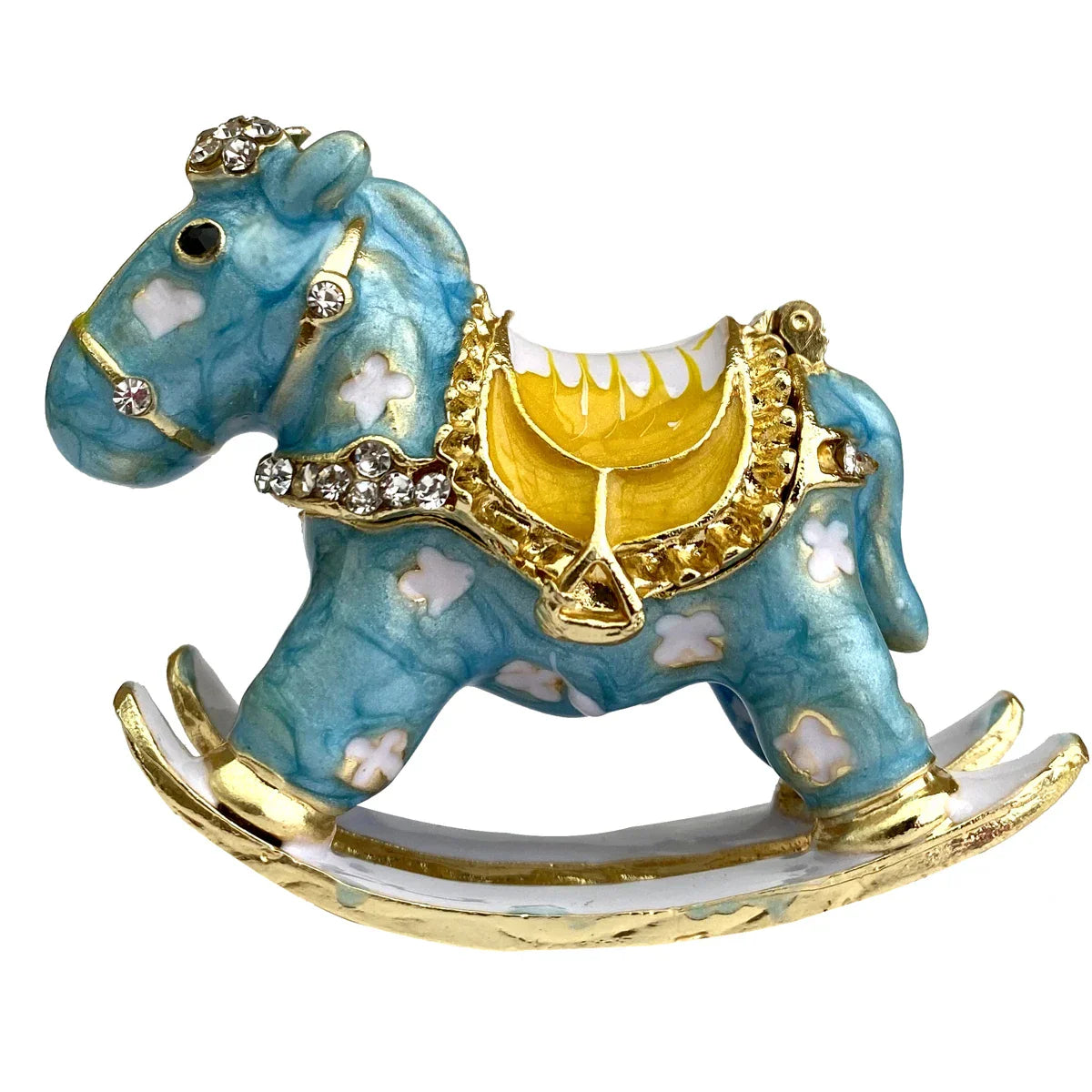 Decorbites™ Kristall-Tierfiguren-Schmuckschatulle Handbemalt Ringhalter Kommoden-Dekoration Hochzeitsgeschenk