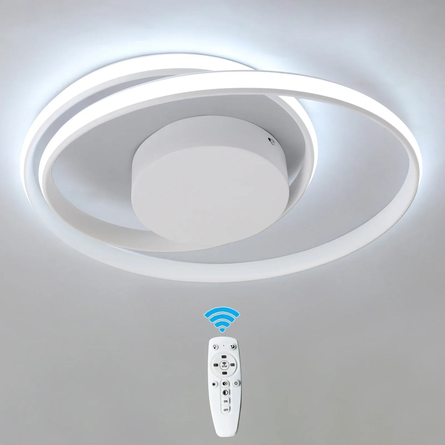 Decorbites™ dimmbare LED-Kronleuchter-Stehlampe mit Fernbedienung Deckenleuchte Gold Weiß Schwarz Armatur