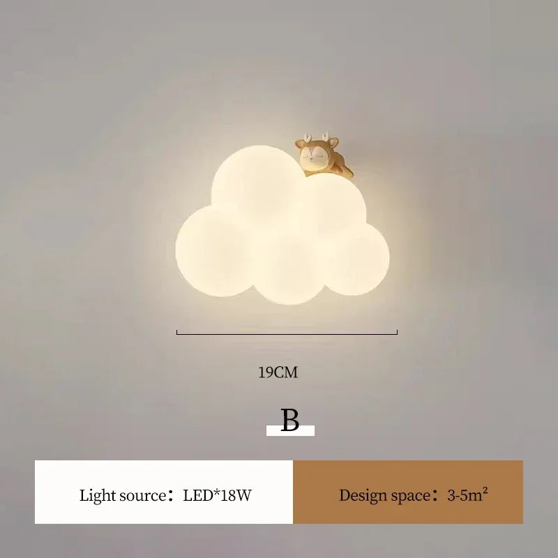 Decorbites™ Kinderzimmer LED-Tier-Wandlampen - Affe Hase Wolke Design
