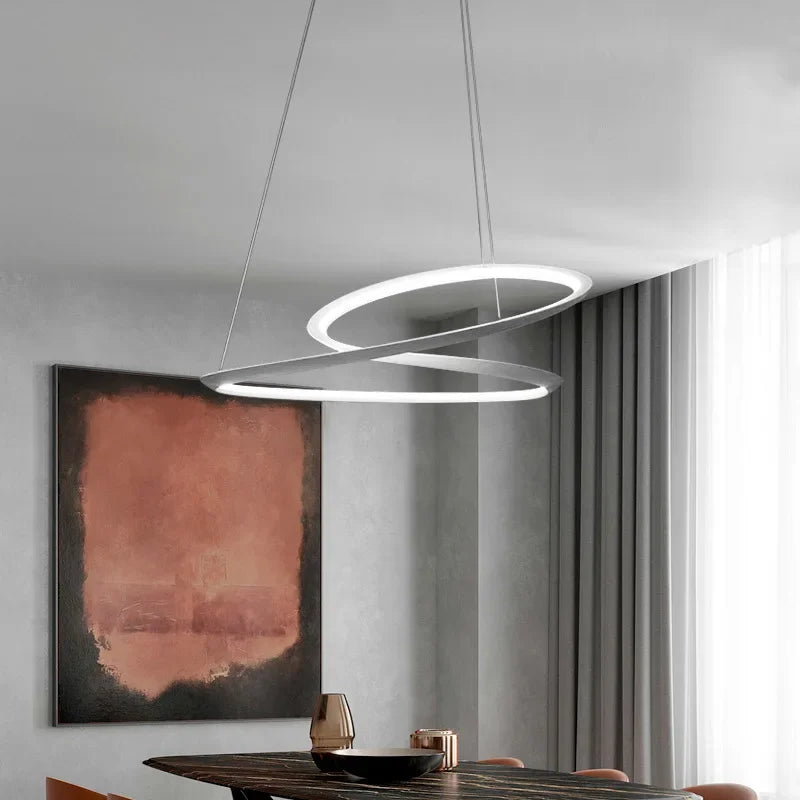 White LED Round Chandelier