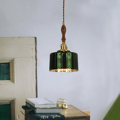 Decorbites™ Grüne Wellenglas-Hängeleuchte: Modernes Minimalismus für Wohnzimmer, Schlafzimmer, Café
