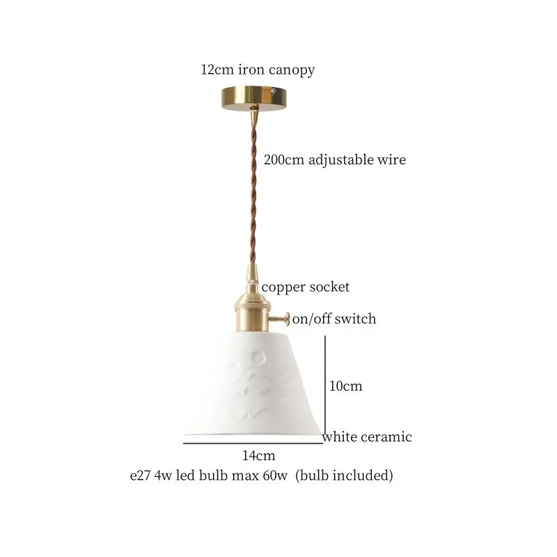 Decorbites™ Grüne Keramikkeramik Vintage LED-Hängeleuchte für Heimdekoration und Atmosphäre